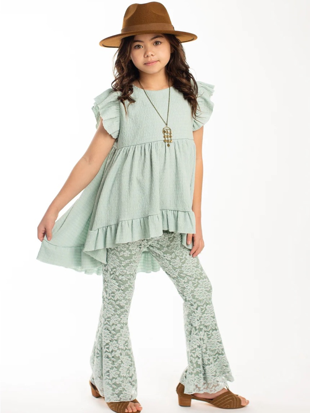 Joyfolie Girls 2pc boho set sz 5